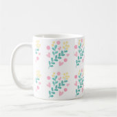 Cute flower pattern design koffiemok (Links)