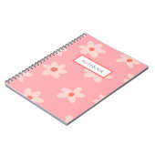 Cute Flower Retro Notitieboek (Linkerzijde)