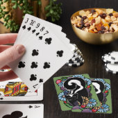 Cute Flower Skunk Pokerkaarten (Insitu)