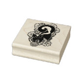 Cute Flower Skunk Rubberstempel (Stempel)