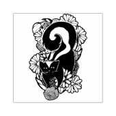 Cute Flower Skunk Rubberstempel (Afrduk)