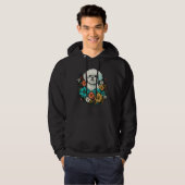 Cute Flower summer Floral Maltese dog Hoodie (Voorkant volledig)