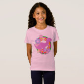 Cute Flower T-Rex Dinosaur T-shirt (Voorkant volledig)