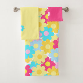 Cute Flowers Bad Handdoek