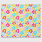 Cute Flowers Cadeaupapier (Vlak)