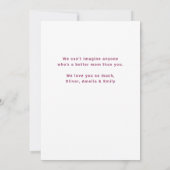 Cute Flowers Happy Moeder Dag 3 Foto Kaart (Achterkant)