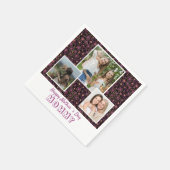 Cute Flowers Happy Moeder Dag 3 Foto Servet (Hoek)