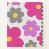Cute flowers pink & purple Spiral Notebook Notitieboek (Achterkant)