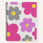 Cute flowers pink & purple Spiral Notebook Notitieboek (Voorkant)