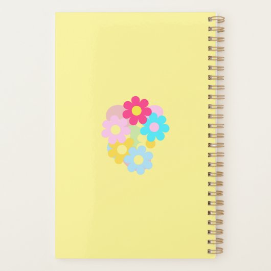 Cute Flowers Planner (Achterkant)