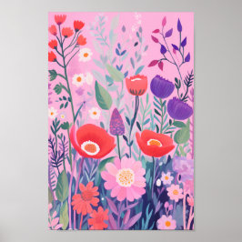 Cute Flowers Poster