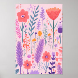 Cute Flowers Poster