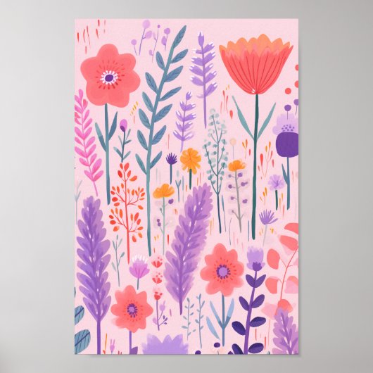 Cute Flowers Poster (Voorkant)