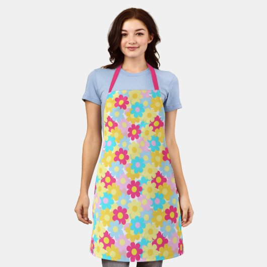 Cute Flowers Schort (Gedragen)
