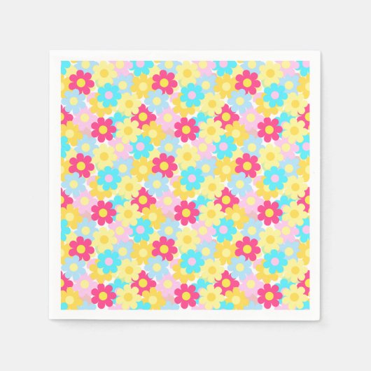 Cute Flowers Servet (Voorkant)