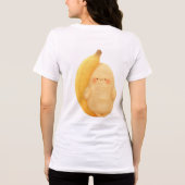 Cute Fluffy Banana Sprite with Rosy Cheeks Women's Tri-Blend Shirt (Achterkant)