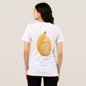 Cute Fluffy Banana Sprite with Rosy Cheeks Women's Tri-Blend Shirt (Achterkant volledig)