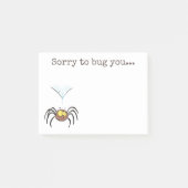 Cute fluffy brown spin cartoon post-it® notes (Voorkant)