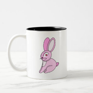 Cute Fluffy Bunny Tweekleurige Koffiemok