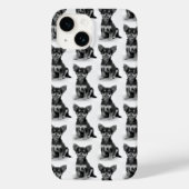 Cute Fluffy Chihuahua Puppy Pattern Case-Mate iPhone Case (Achterkant)