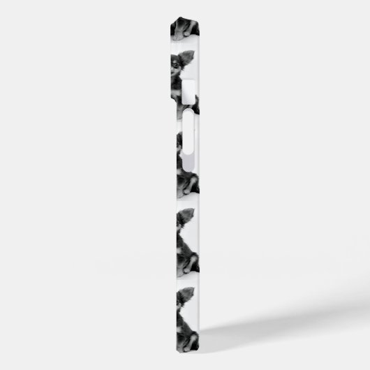 Cute Fluffy Chihuahua Puppy Pattern Case-Mate iPhone Case (Achterkant / Links)