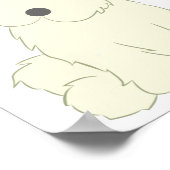 Cute Fluffy Dog T-Shirt Poster (Hoek)