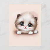 Cute Fluffy Furball Kitten Briefkaart (Voorkant)