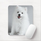 Cute Fluffy Japanese Spitz Puppy Muismat (Met muis)