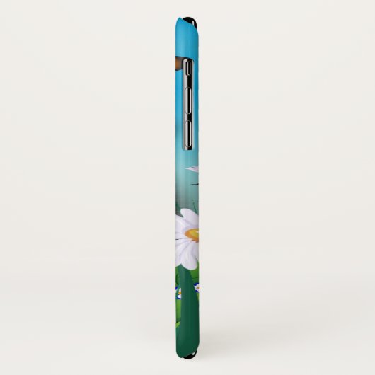 Cute Fluffy Kitten in Daisy Meadow Case-Mate iPhone Case (Achterkant/links)