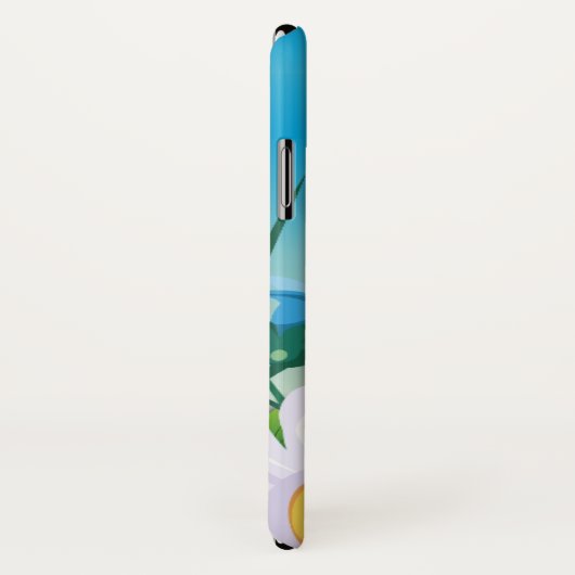 Cute Fluffy Kitten in Daisy Meadow Case-Mate iPhone Case (Achterkant/rechts)