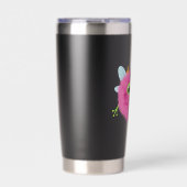 Cute fluffy monster Travel Mugs Geïsoleerde Drinkbeker (Voorkant)