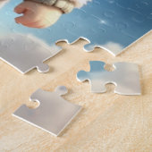 Cute Fluffy Puppy Astronaut Jigsaw Puzzle Legpuzzel (Zijkant)