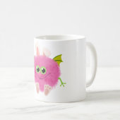 Cute fluffy rabbit monster koffiemok (Voorkant rechts)
