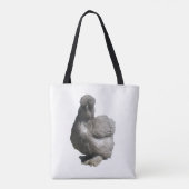 Cute Fluffy Rare Breed Blue Silkie Chicken Tote Bag (Achterkant)