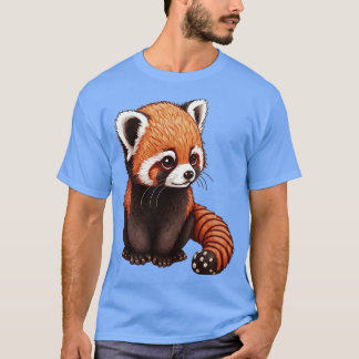 Cute Fluffy Red Panda T-shirt
