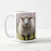 Cute Fluffy Sheep Koffiemok (Links)