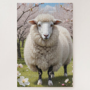 Cute Fluffy Sheep Legpuzzel