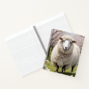 Cute Fluffy Sheep Notitieboek
