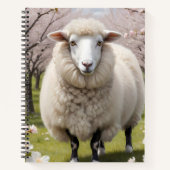 Cute Fluffy Sheep Notitieboek (Voorkant)