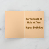 Cute Fluffy Squirrel Kaart (Binnen)