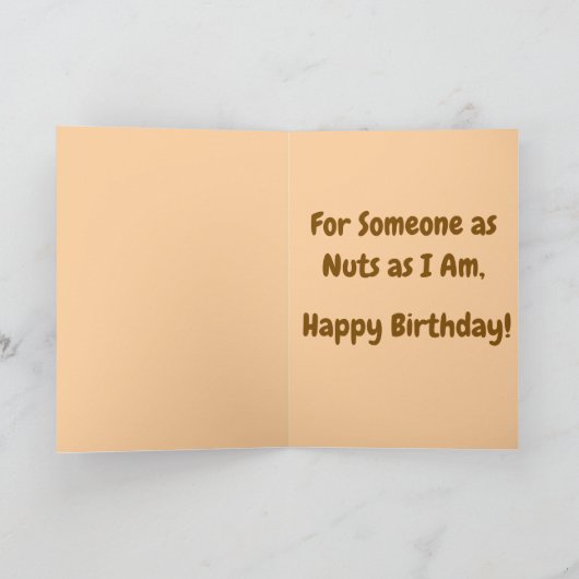 Cute Fluffy Squirrel Kaart (Binnen)