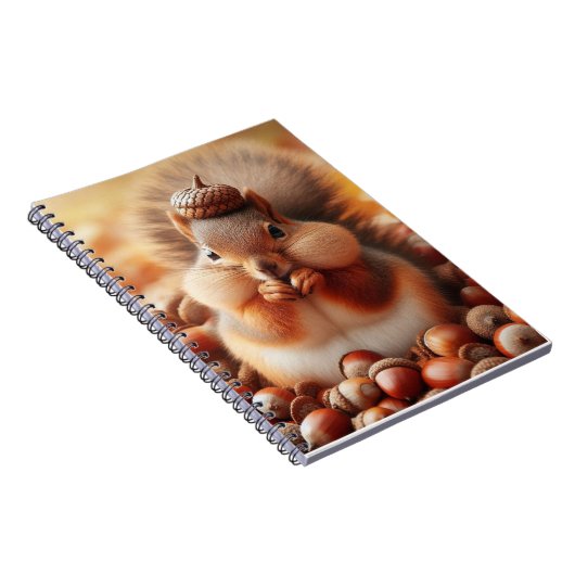 Cute Fluffy Squirrel Notitieboek (Rechterzijde)