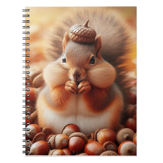 Cute Fluffy Squirrel Notitieboek (Voorkant)