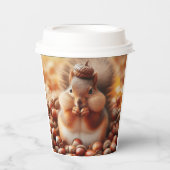 Cute Fluffy Squirrel Papieren Bekers (Voorkant)
