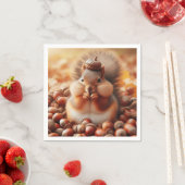 Cute Fluffy Squirrel Servet (Insitu)