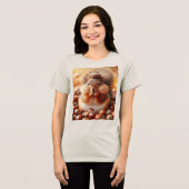 Cute Fluffy Squirrel Tri-Blend Shirt (Voorkant volledig)