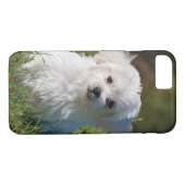 Cute Fluffy White Maltese Puppy Dog Case-Mate iPhone Case (Achterkant (Horizontaal))