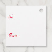 Cute Fluffy White Maltese Puppy Dog in een Santa H Bedankjes Labels (Achterkant)