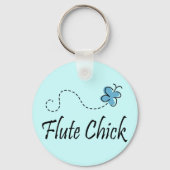 Cute Flute Chick Sleutelhanger (Voorkant)