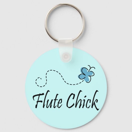 Cute Flute Chick Sleutelhanger (Voorkant)